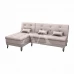 ESTOFADO CAMA MATRIX 2 LUGARES NICE C/ CHAISE LINHO CHUMBO E483